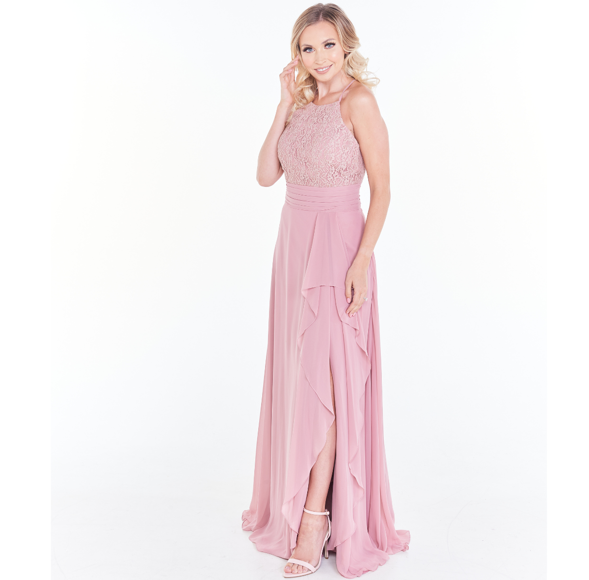 PINK BRIDESMAID DRESS