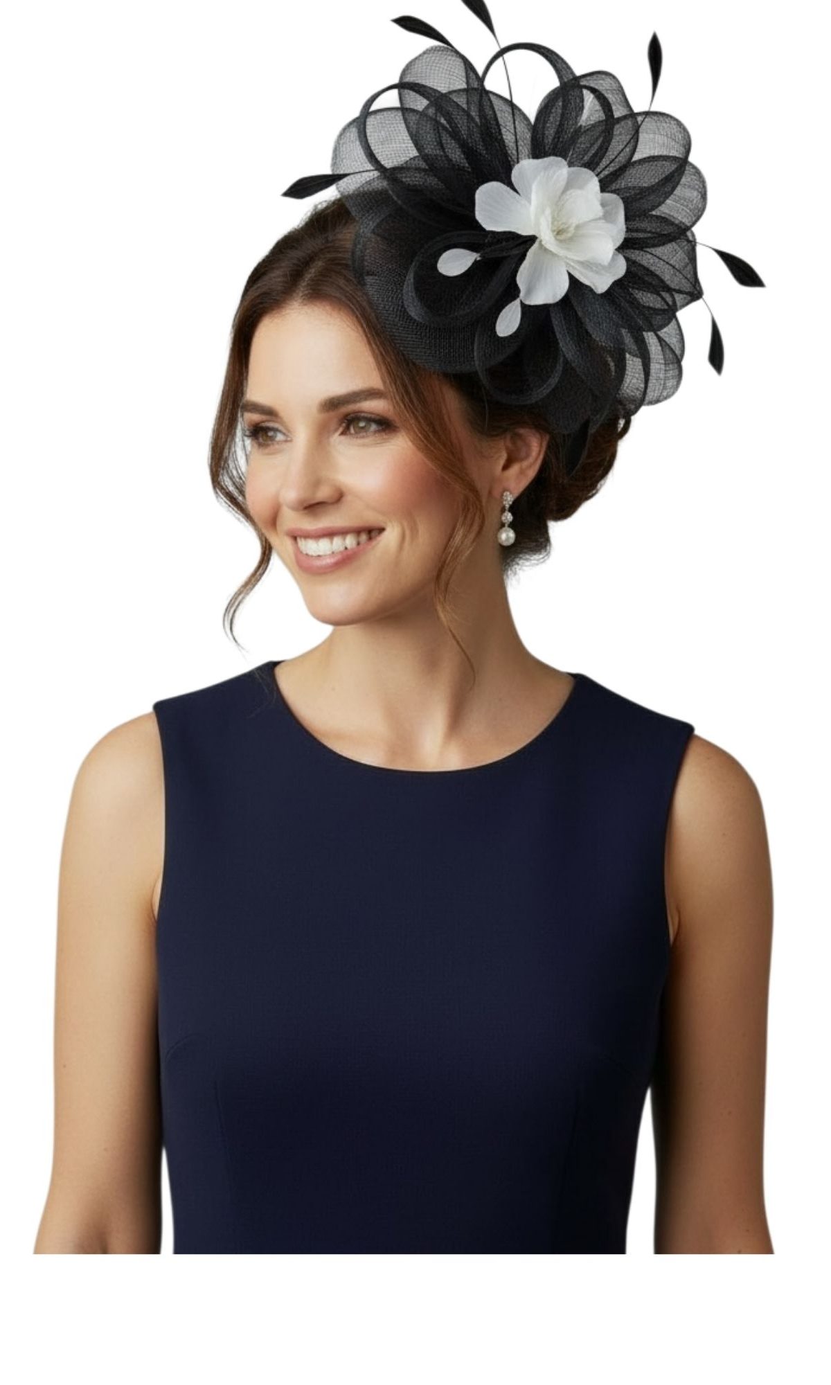 Double Floral Fascinator