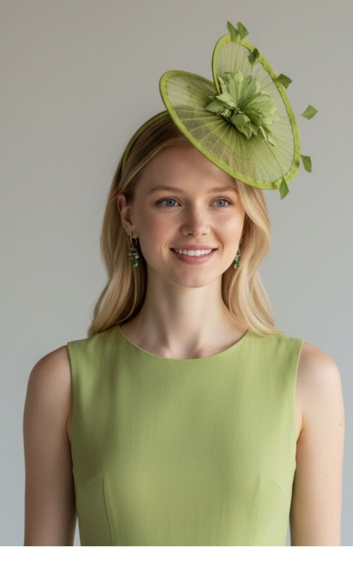 Swirl Rose Feather Fascinator