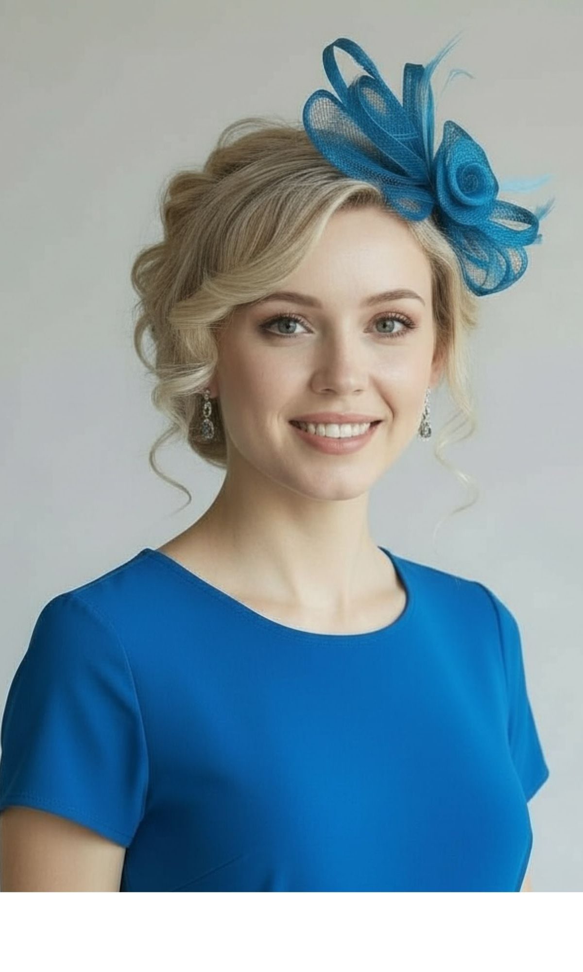 Side Rose & Bow Fascinator