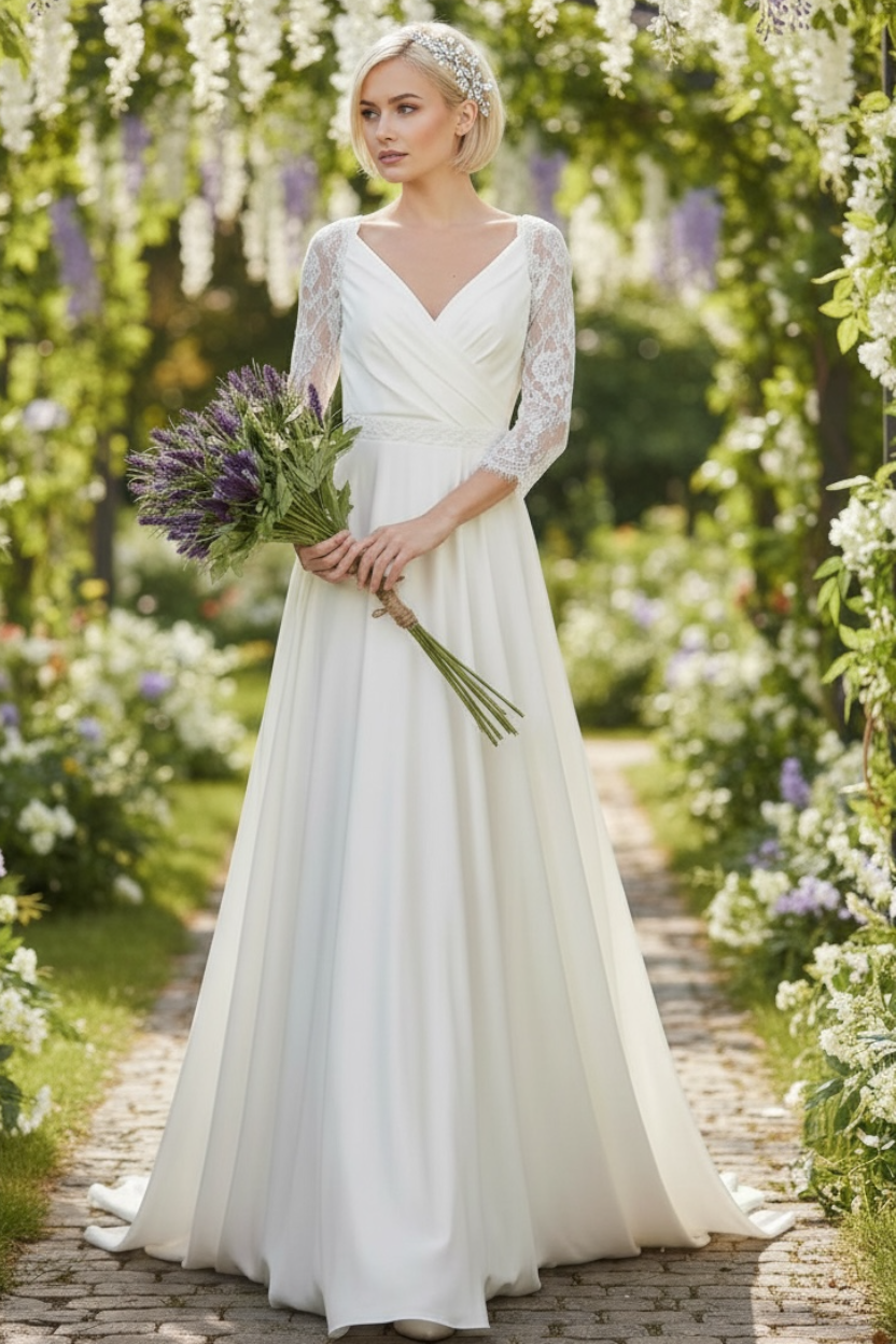 Bluebell Woods - a pretty soft satin A-line gown | WED4LESS OUTLETS ~ Wedding Dress & Bridesmaid Dress Outlets | Stockport | Newcastle | Burton | West Bromwich | Halifax Bluebell Woods - a pretty soft satin A-line gown | WED4LESS OUTLETS ~ Wedding Dress & Bridesmaid Dress Outlets | Stockport | Newcastle | Burton | West Bromwich | Halifax