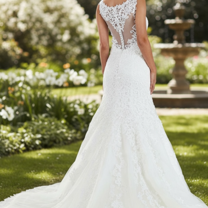 Hera - A stunning lace fishtail gown