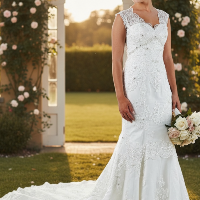 Hayley F - a perfect fishtail bridal gown