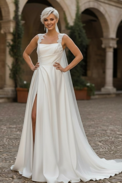I Just Knew - a satin and diamanté wedding dress